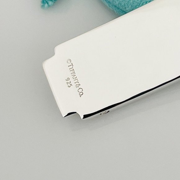 24" Tiffany & Co Mens Unisex Metropolis Pendant Dog Chain Bead Necklace - Picture 5 of 7